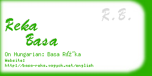 reka basa business card